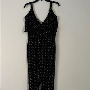 NWOT LEITH Jumpsuit Black Sleeveless in Size M